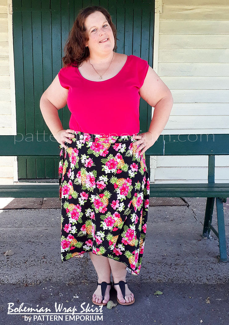 Bohemian Wrap Skirt | PDF Sewing Pattern - Image 42
