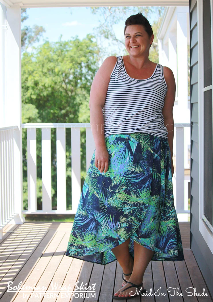 Bohemian Wrap Skirt | PDF Sewing Pattern - Image 5