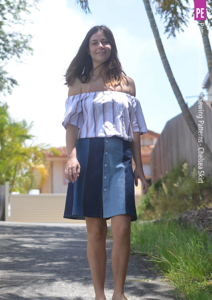 Chelsea | Button-Up Skirt PDF Sewing Pattern - Image 13