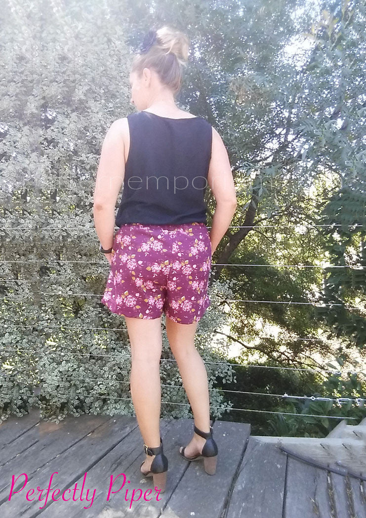 Hepburn Pleat Front Shorts | PDF Sewing Pattern - Image 11