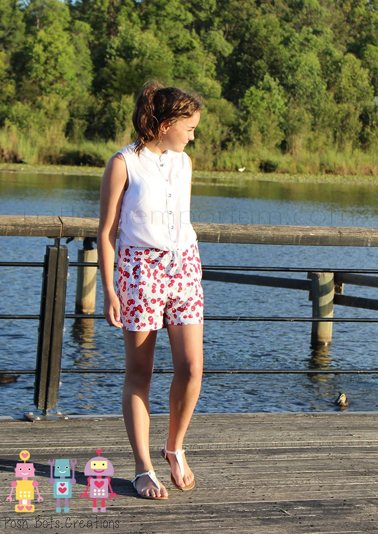 Hepburn Pleat Front Shorts | PDF Sewing Pattern - Image 25