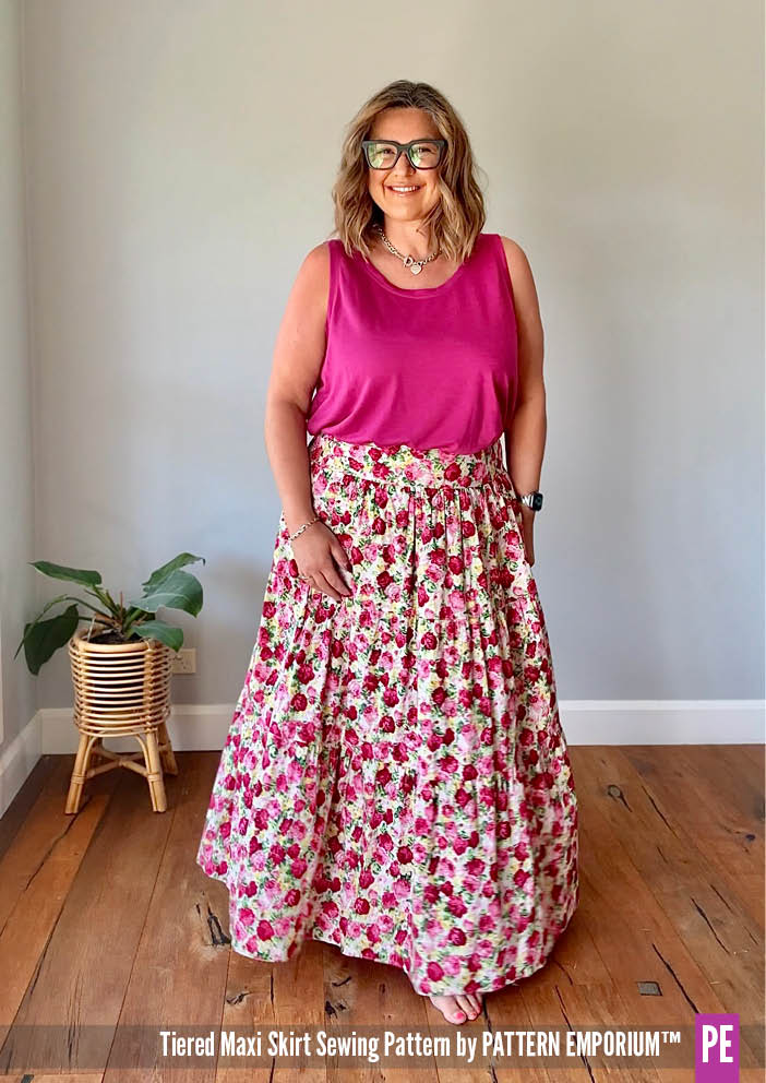 Tiered Maxi Skirt | PDF Sewing Pattern - Image 3