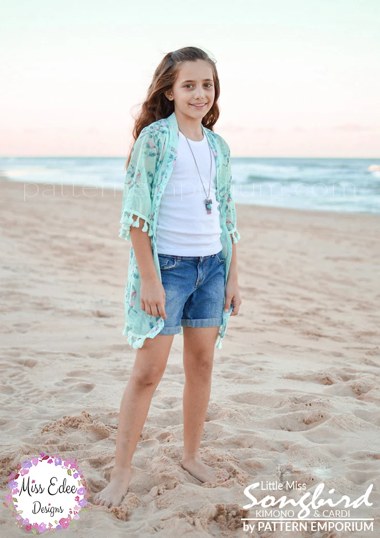 Little Miss Songbird | Duster & Cardi PDF Sewing Pattern - Image 18