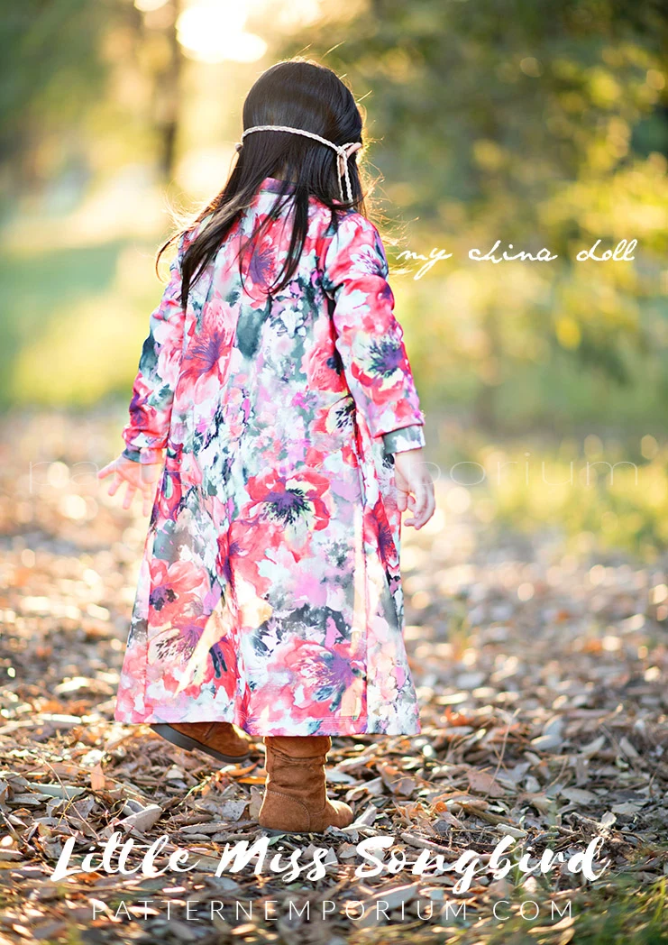 Little Miss Songbird | Duster & Cardi PDF Sewing Pattern - Image 6