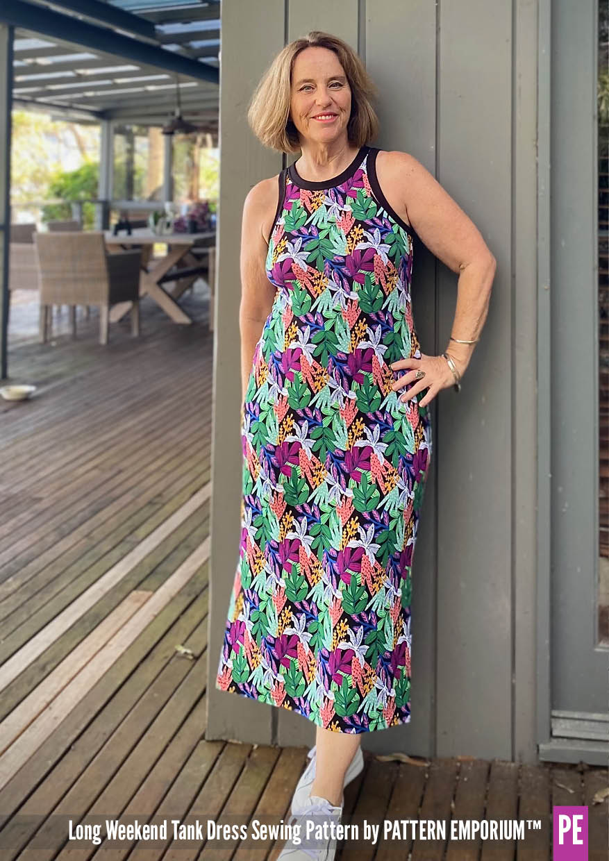 Long Weekend | Wide Binding Tank Dress PDF Sewing Pattern - Image 45