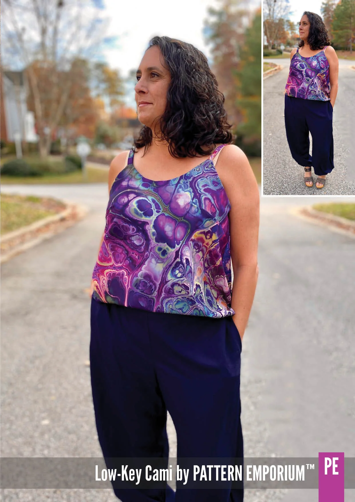 Low-Key Cami | Woven Strappy Top PDF Sewing Pattern - Image 15