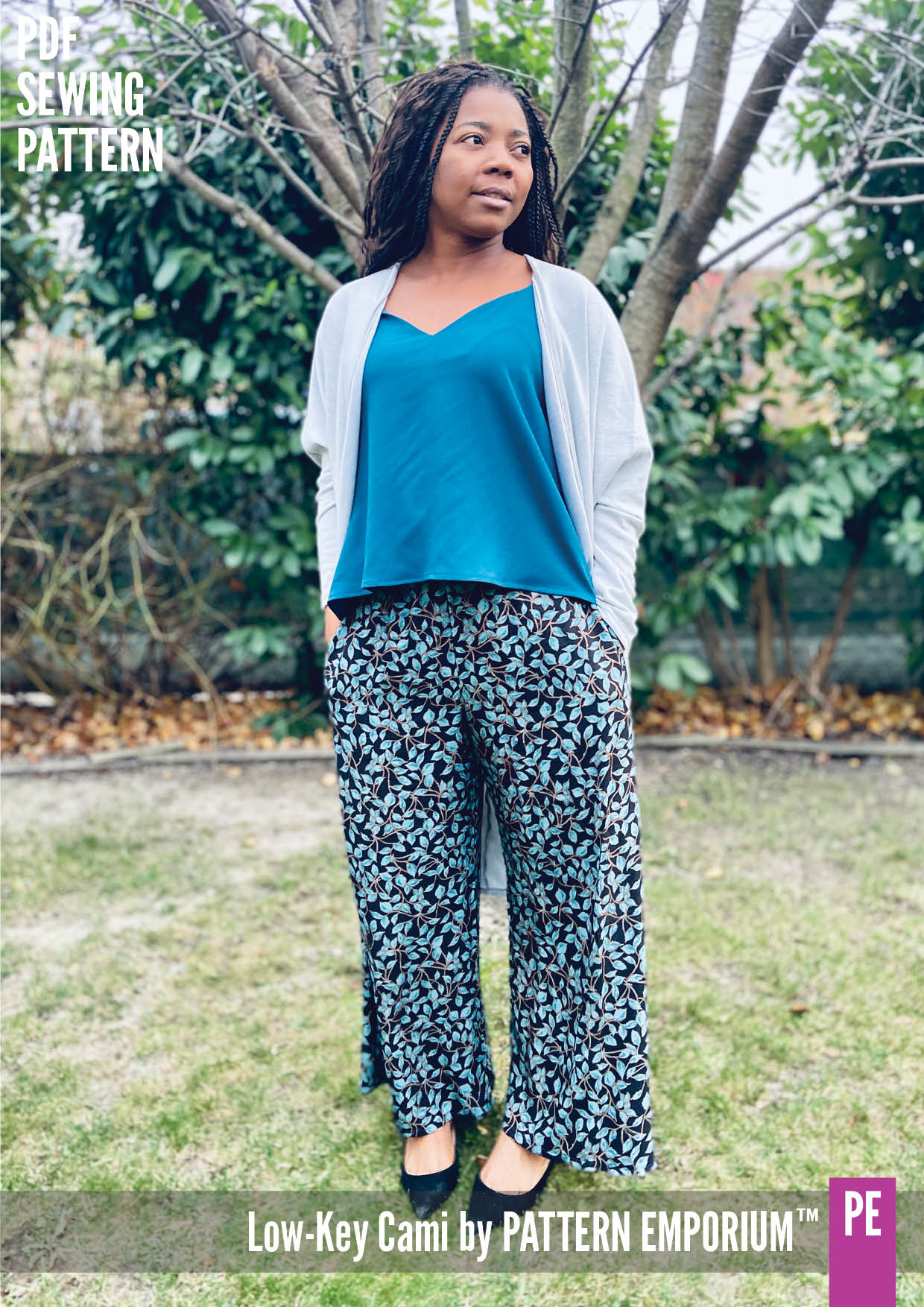 Low-Key Cami | Woven Strappy Top PDF Sewing Pattern - Image 18