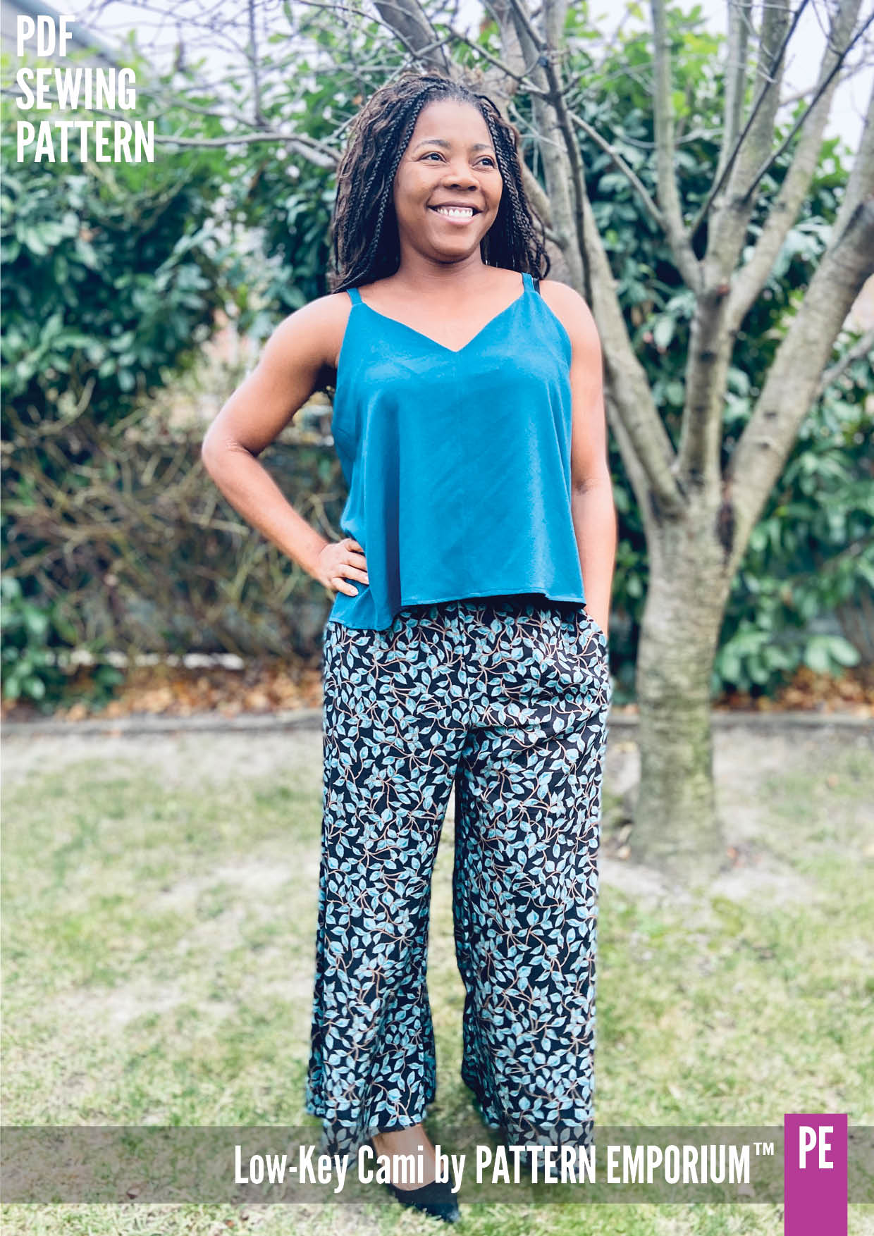 Low-Key Cami | Woven Strappy Top PDF Sewing Pattern - Image 19