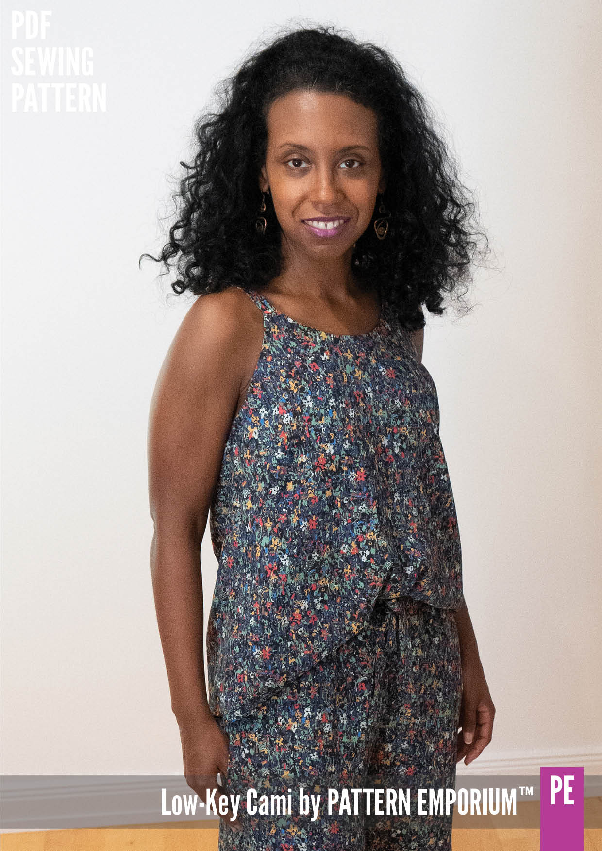 Low-Key Cami | Woven Strappy Top PDF Sewing Pattern - Image 25