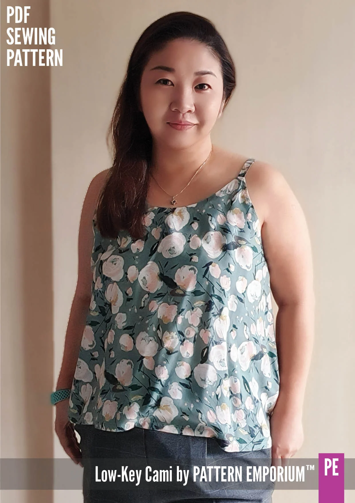 Low-Key Cami | Woven Strappy Top PDF Sewing Pattern - Image 41