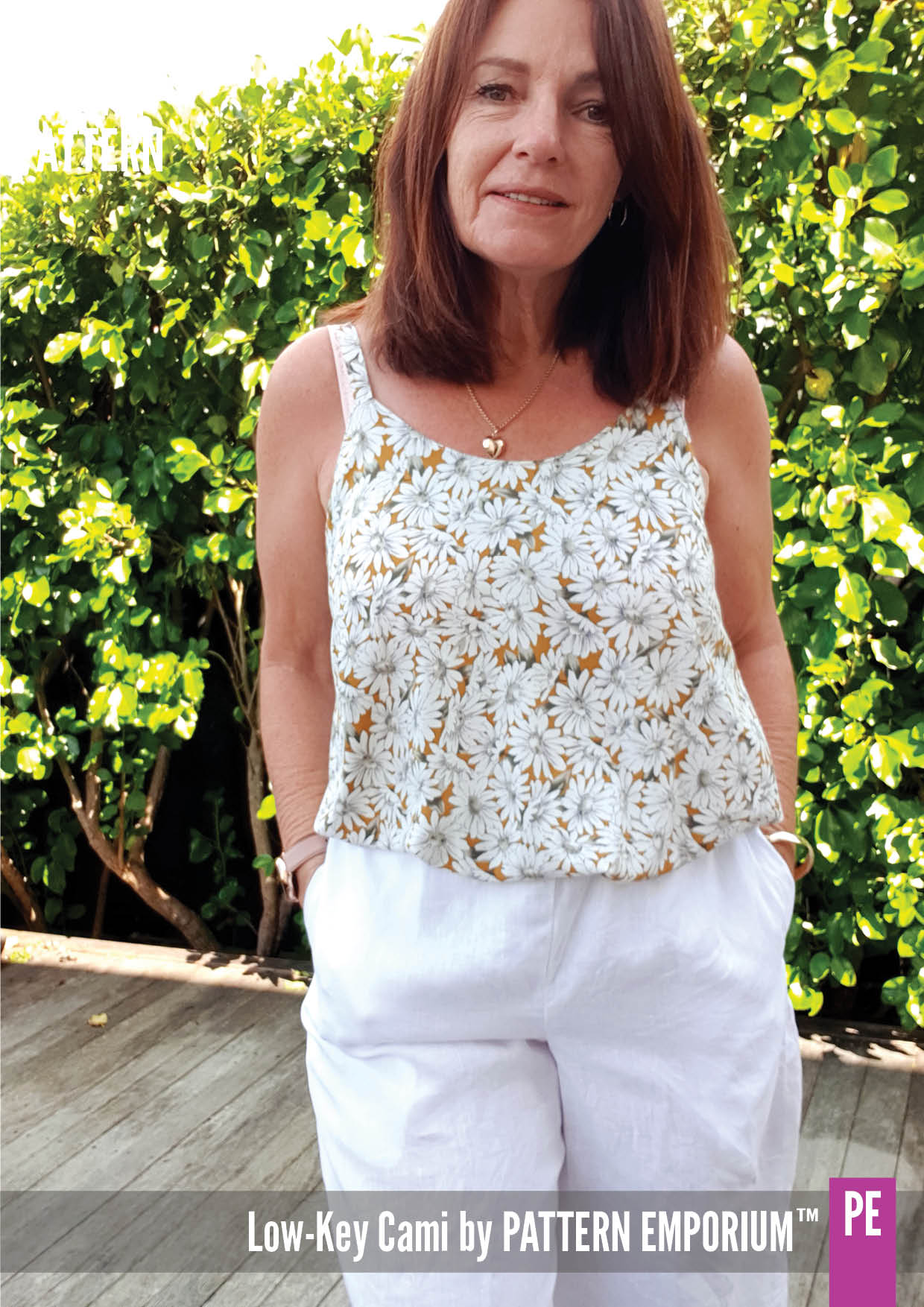 Low-Key Cami | Woven Strappy Top PDF Sewing Pattern - Image 52