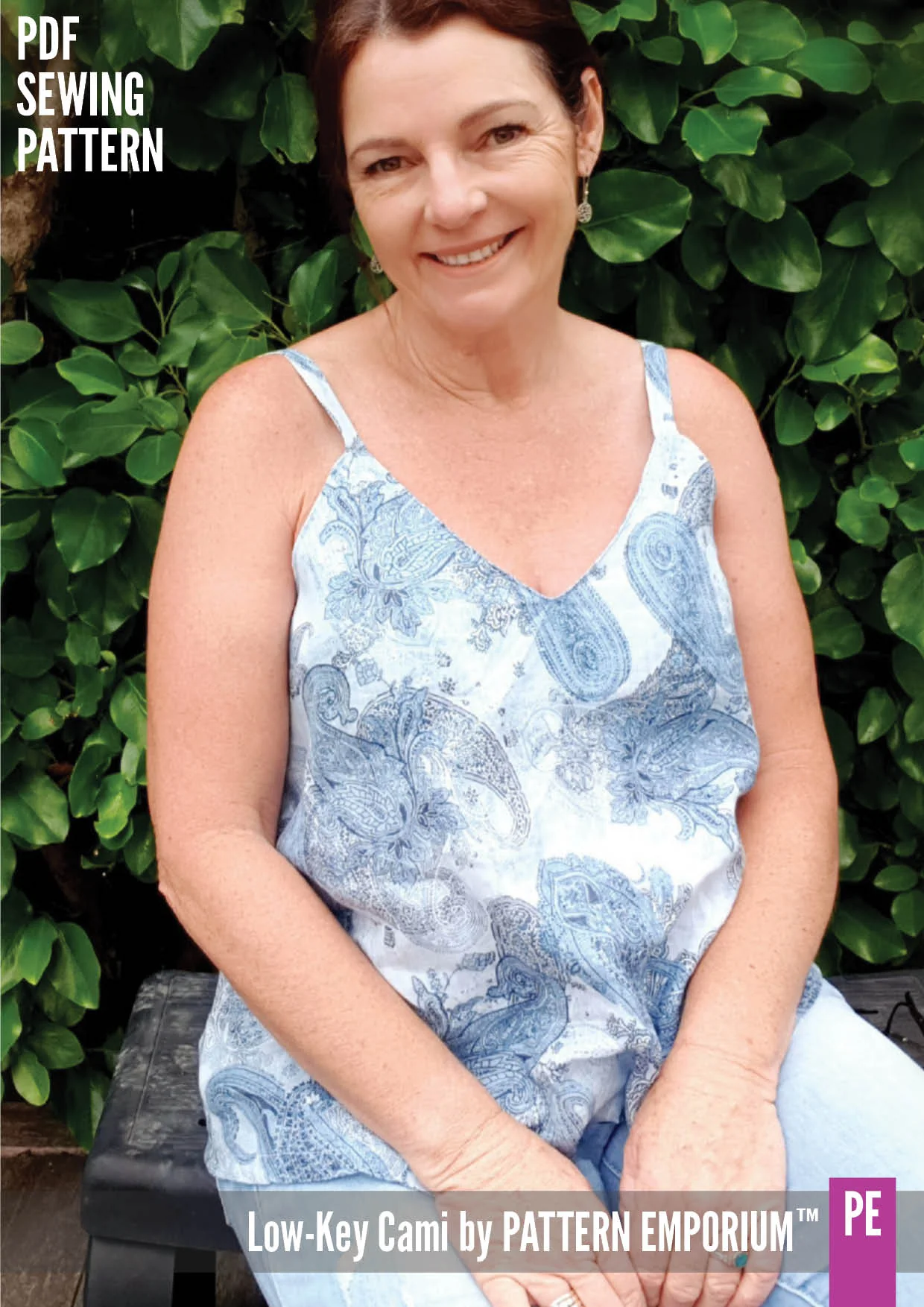 Low-Key Cami | Woven Strappy Top PDF Sewing Pattern - Image 54