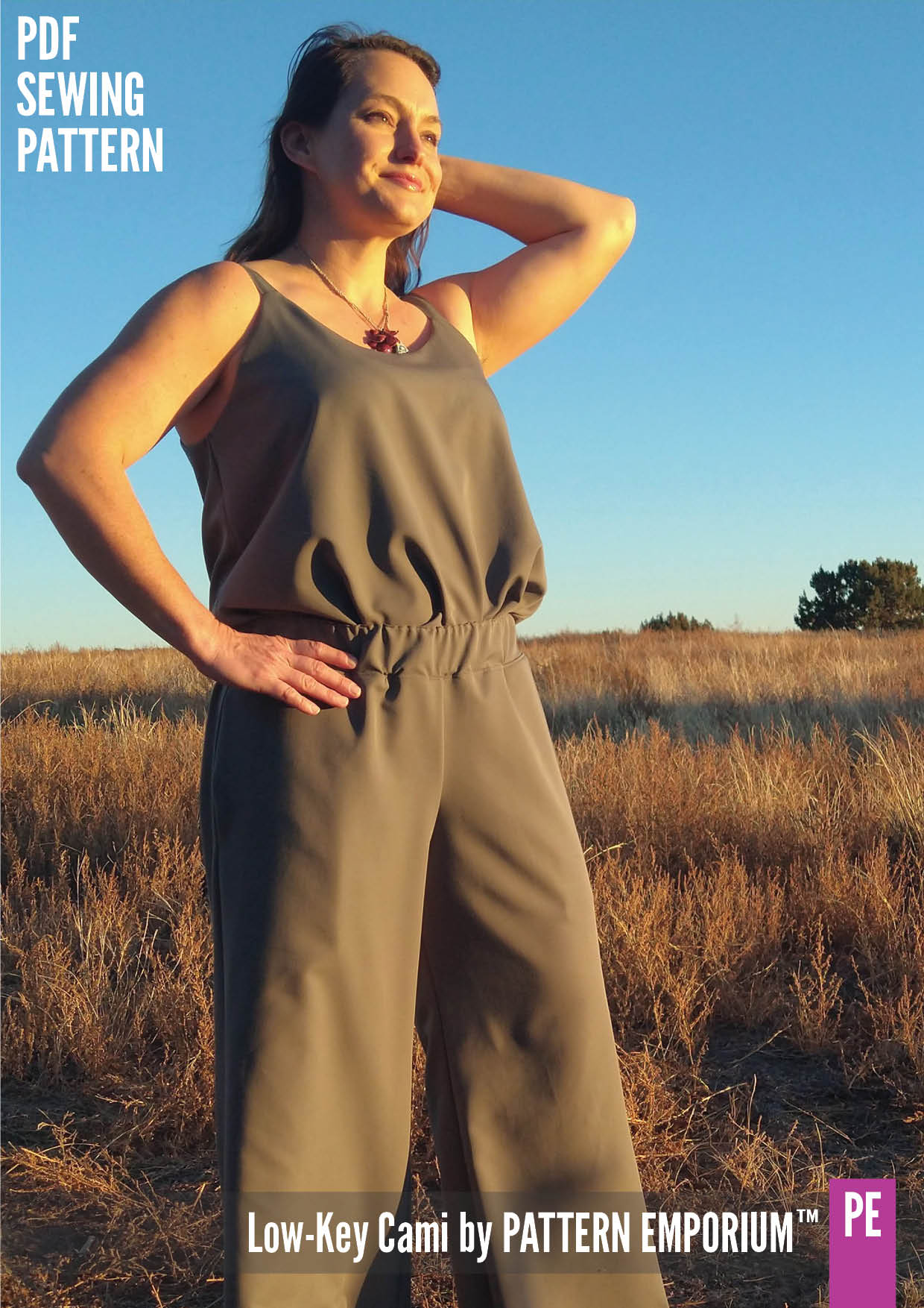 Low-Key Cami | Woven Strappy Top PDF Sewing Pattern - Image 55