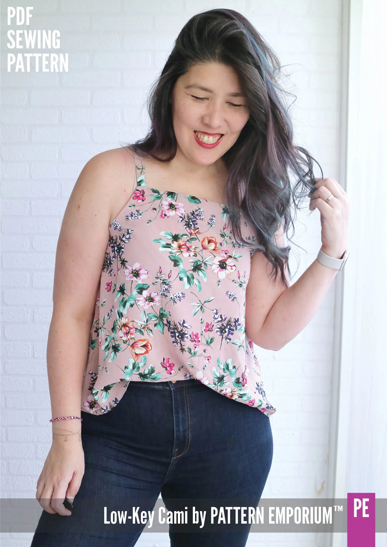 Low-Key Cami | Woven Strappy Top PDF Sewing Pattern - Image 9