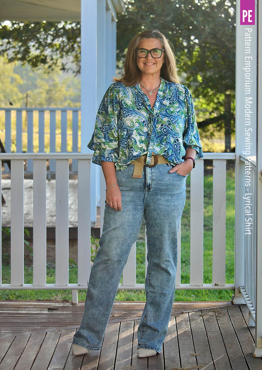 Lyrical Shirt | Tie Neck Shirt PDF Sewing Pattern - Image 18