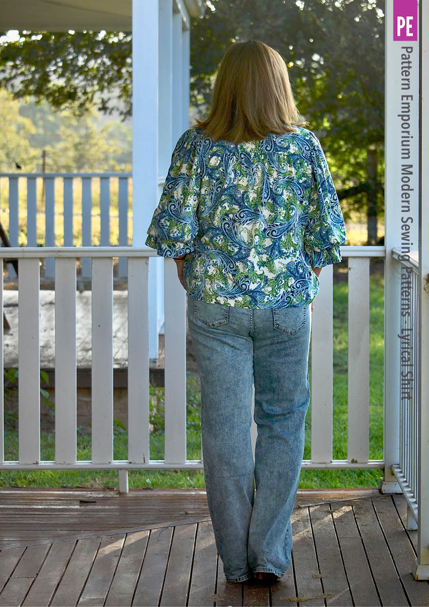Lyrical Shirt | Tie Neck Shirt PDF Sewing Pattern - Image 19