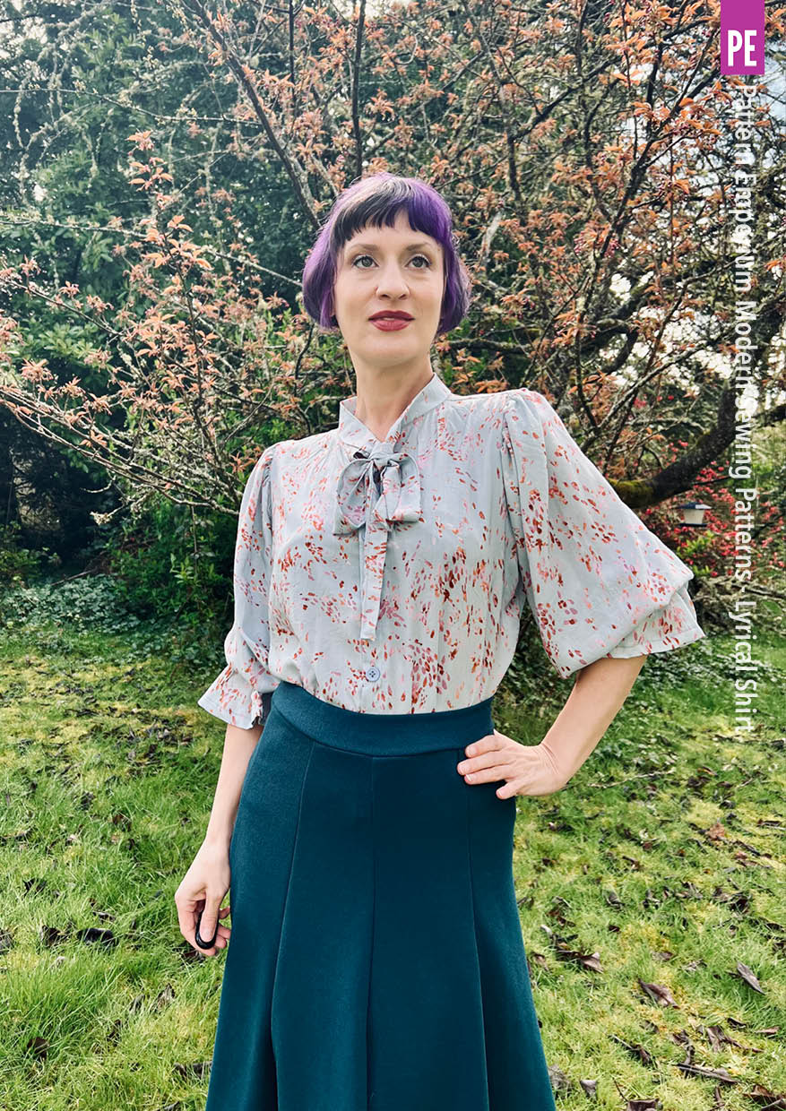 Lyrical Shirt | Tie Neck Shirt PDF Sewing Pattern - Image 24