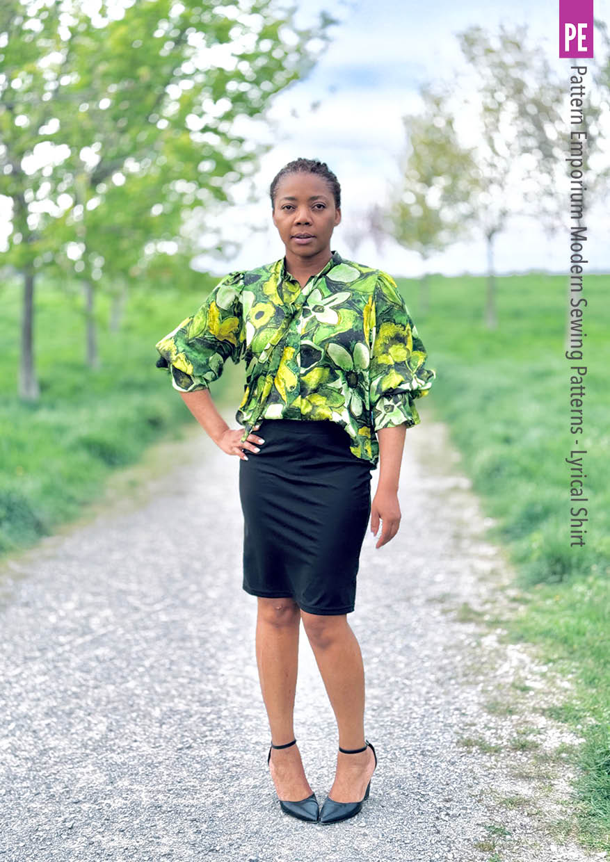 Lyrical Shirt | Tie Neck Shirt PDF Sewing Pattern - Image 26