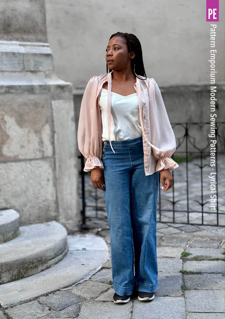 Lyrical Shirt | Tie Neck Shirt PDF Sewing Pattern - Image 31