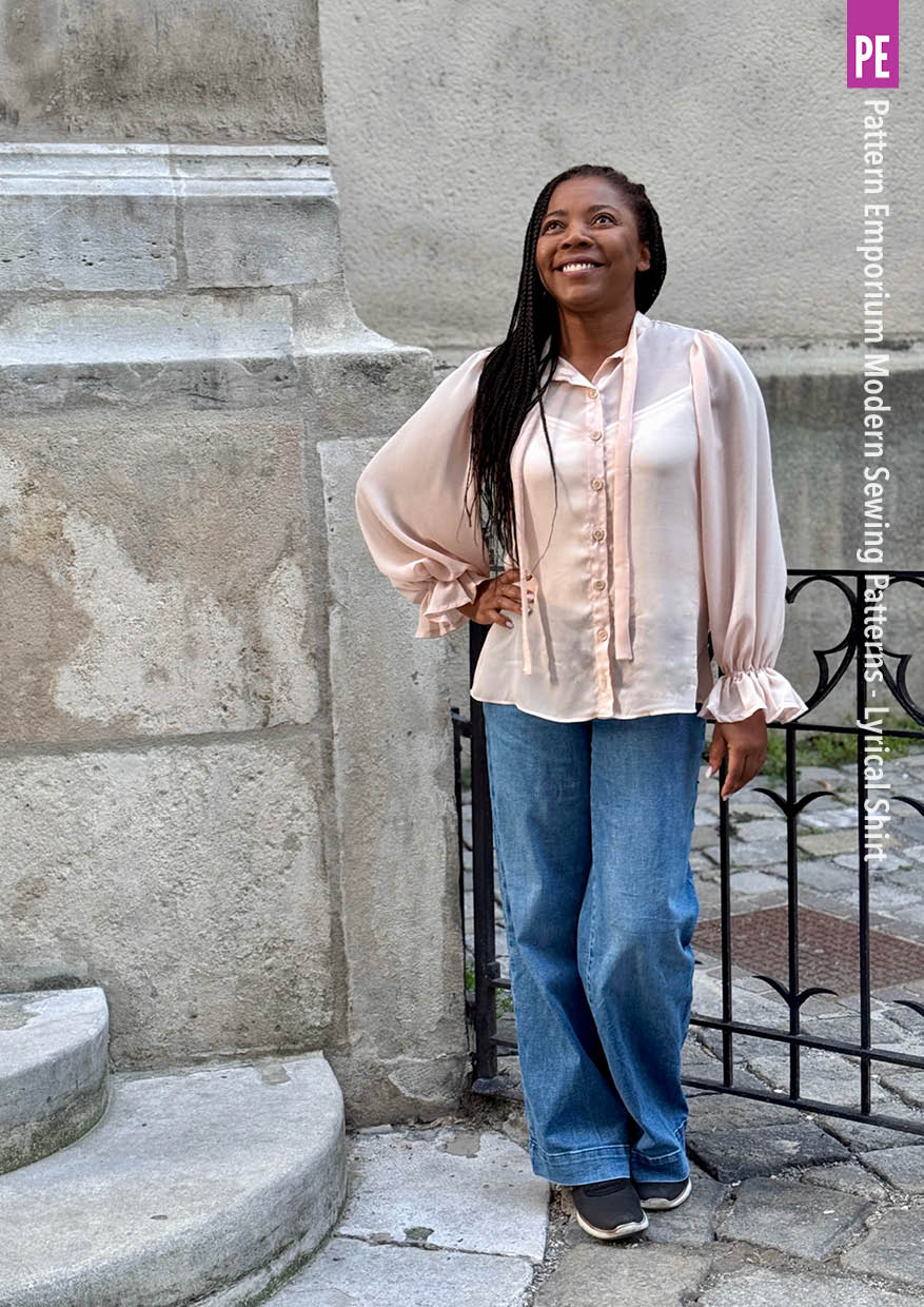 Lyrical Shirt | Tie Neck Shirt PDF Sewing Pattern - Image 33