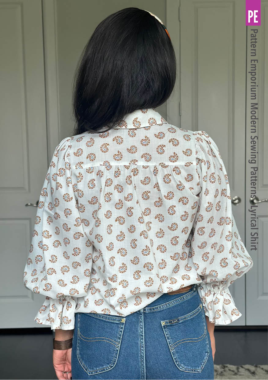 Lyrical Shirt | Tie Neck Shirt PDF Sewing Pattern - Image 36