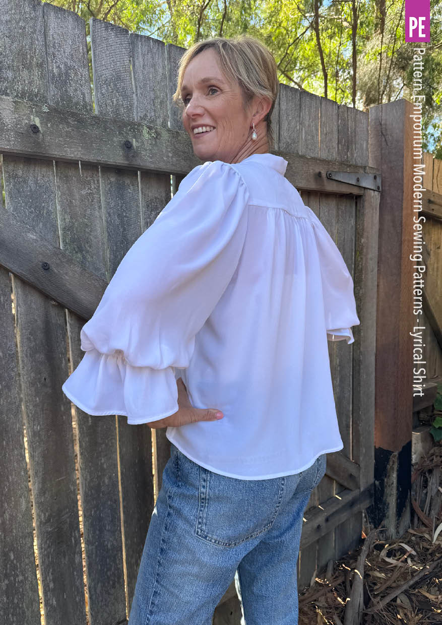 Lyrical Shirt | Tie Neck Shirt PDF Sewing Pattern - Image 41