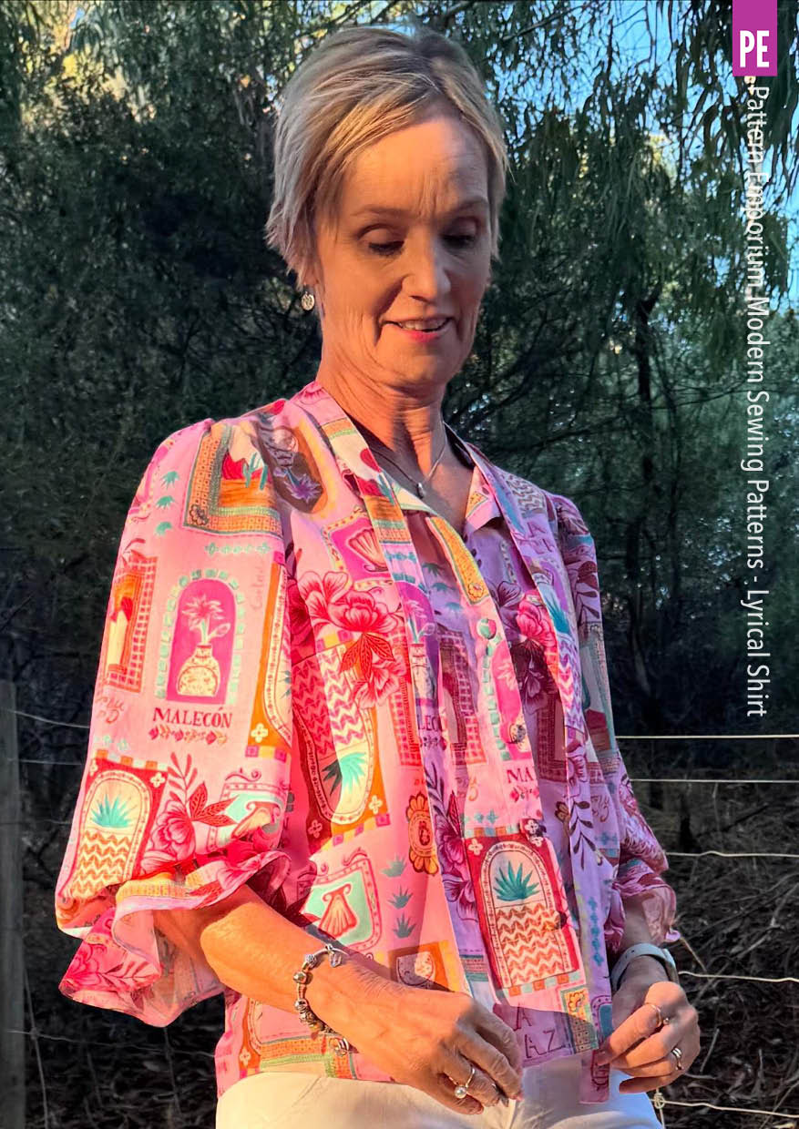 Lyrical Shirt | Tie Neck Shirt PDF Sewing Pattern - Image 43