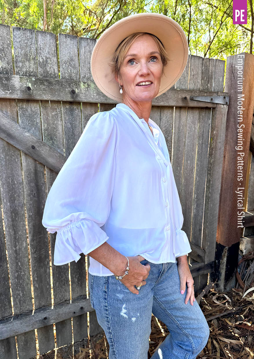 Lyrical Shirt | Tie Neck Shirt PDF Sewing Pattern - Image 44