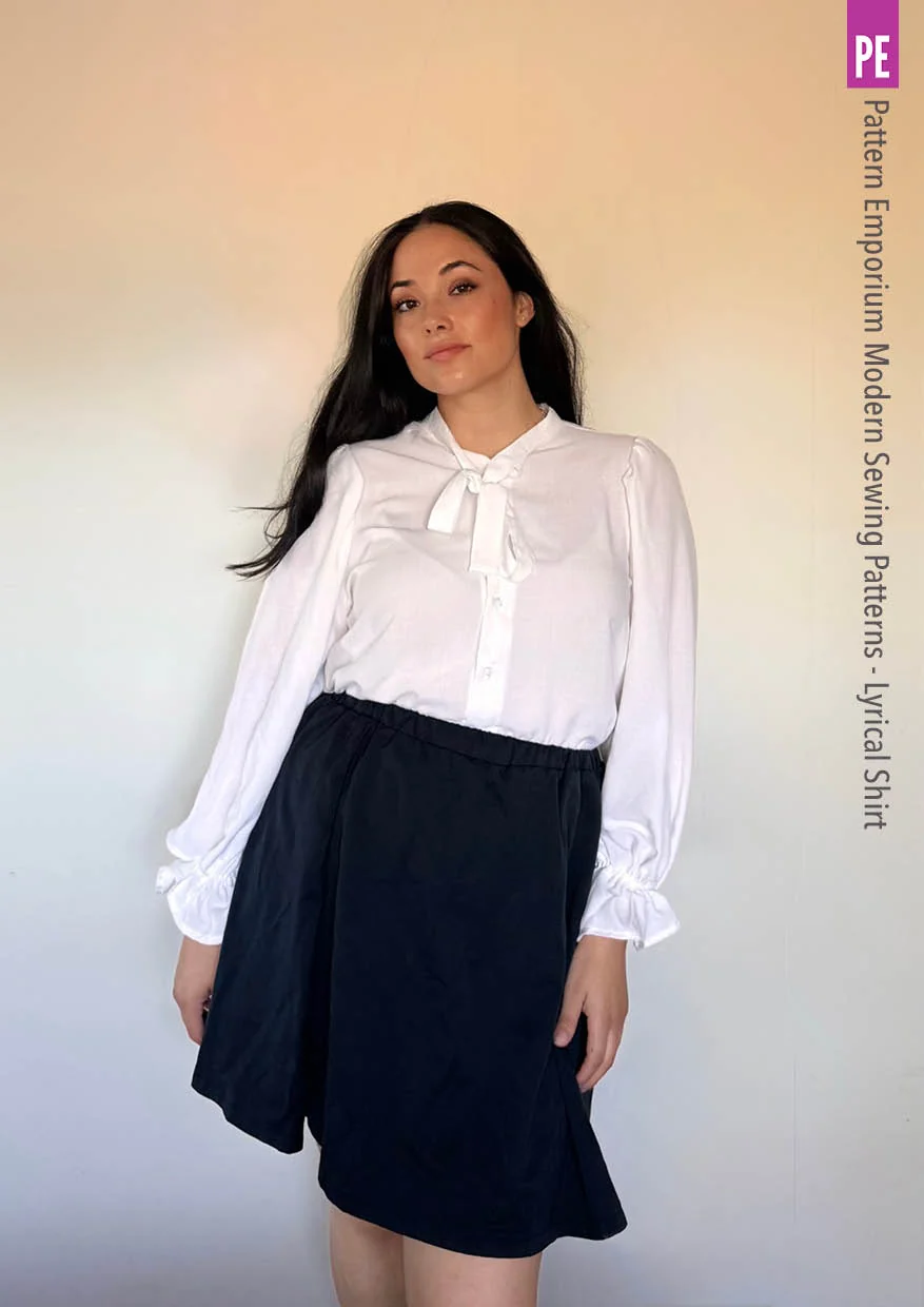 Lyrical Shirt | Tie Neck Shirt PDF Sewing Pattern - Image 45