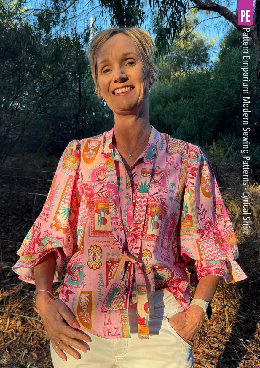 Lyrical Shirt | Tie Neck Shirt PDF Sewing Pattern - Image 46