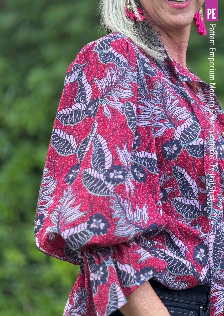Lyrical Shirt | Tie Neck Shirt PDF Sewing Pattern - Image 48