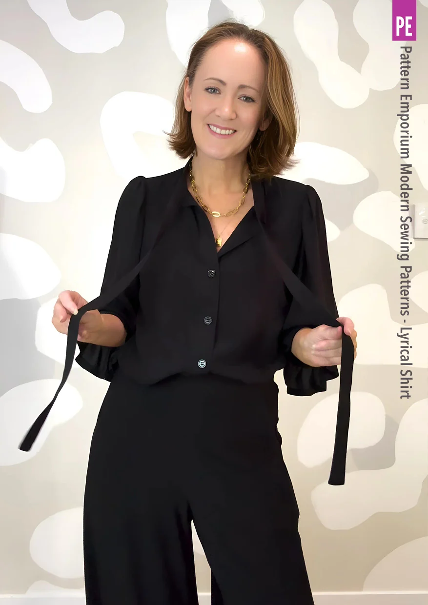Lyrical Shirt | Tie Neck Shirt PDF Sewing Pattern - Image 5