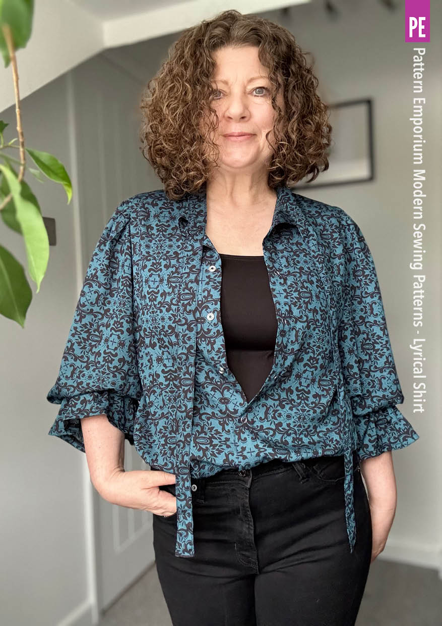 Lyrical Shirt | Tie Neck Shirt PDF Sewing Pattern - Image 51