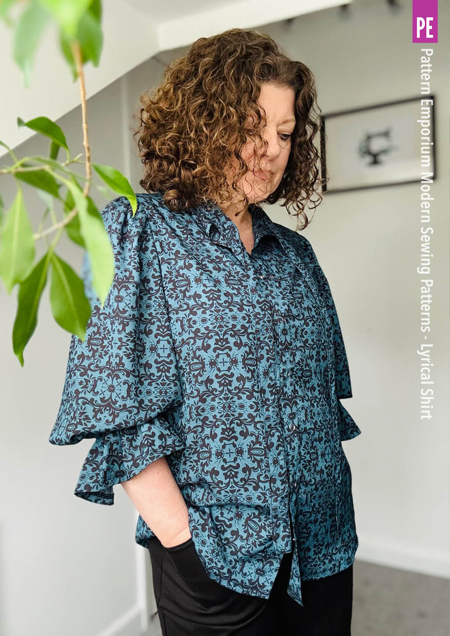 Lyrical Shirt | Tie Neck Shirt PDF Sewing Pattern - Image 52