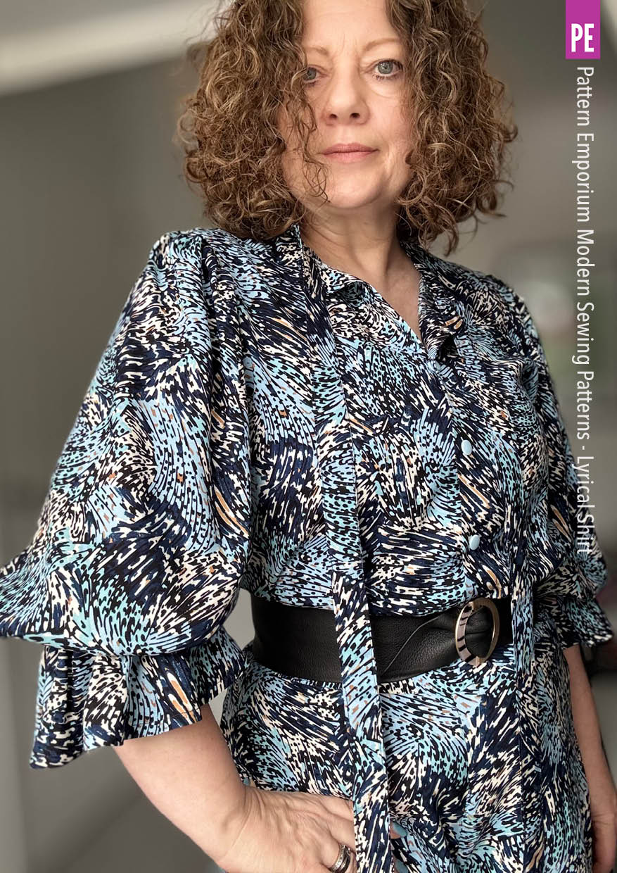 Lyrical Shirt | Tie Neck Shirt PDF Sewing Pattern - Image 54