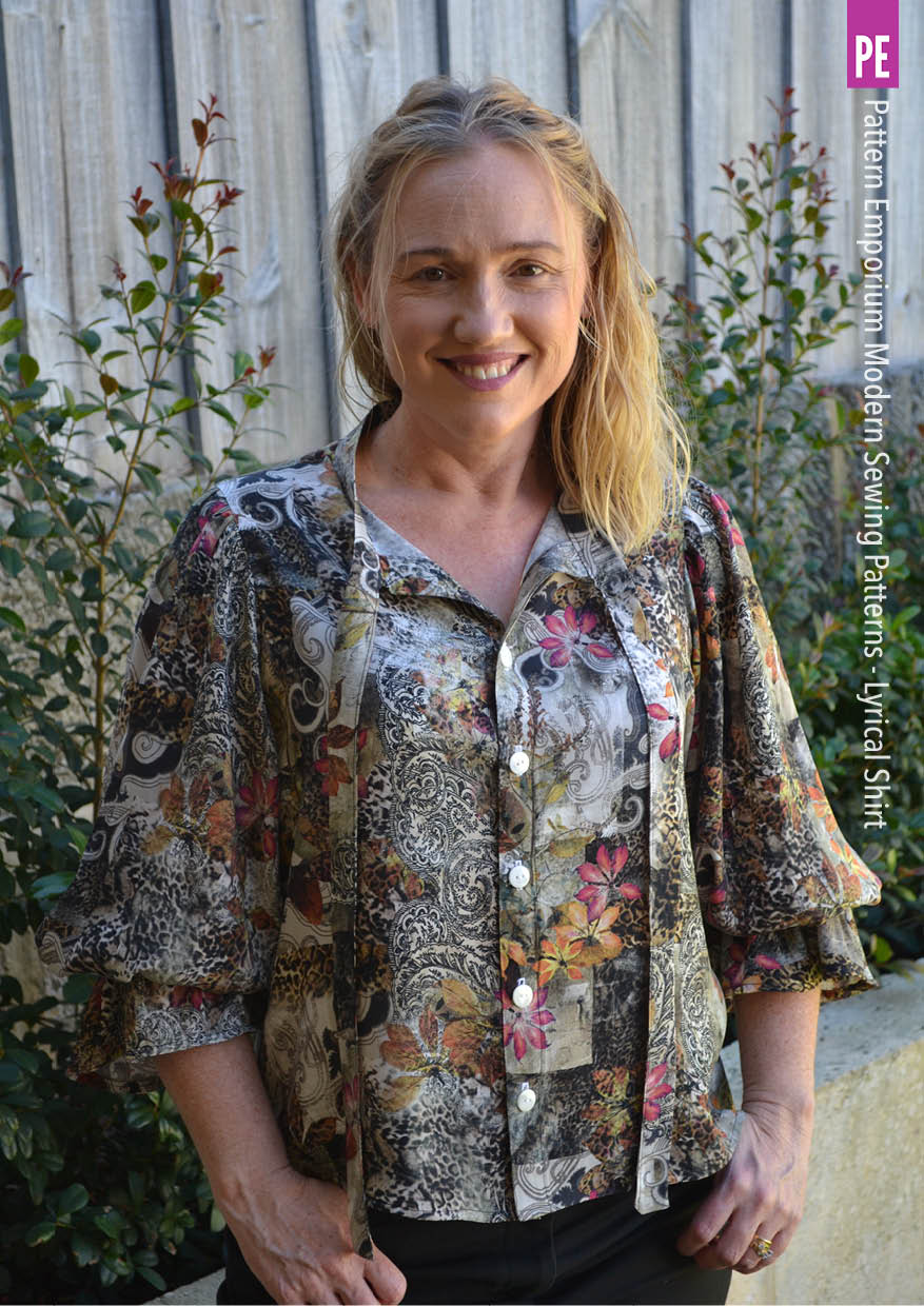 Lyrical Shirt | Tie Neck Shirt PDF Sewing Pattern - Image 60