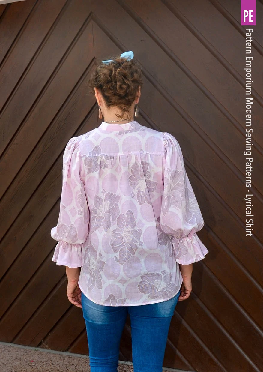 Lyrical Shirt | Tie Neck Shirt PDF Sewing Pattern - Image 65