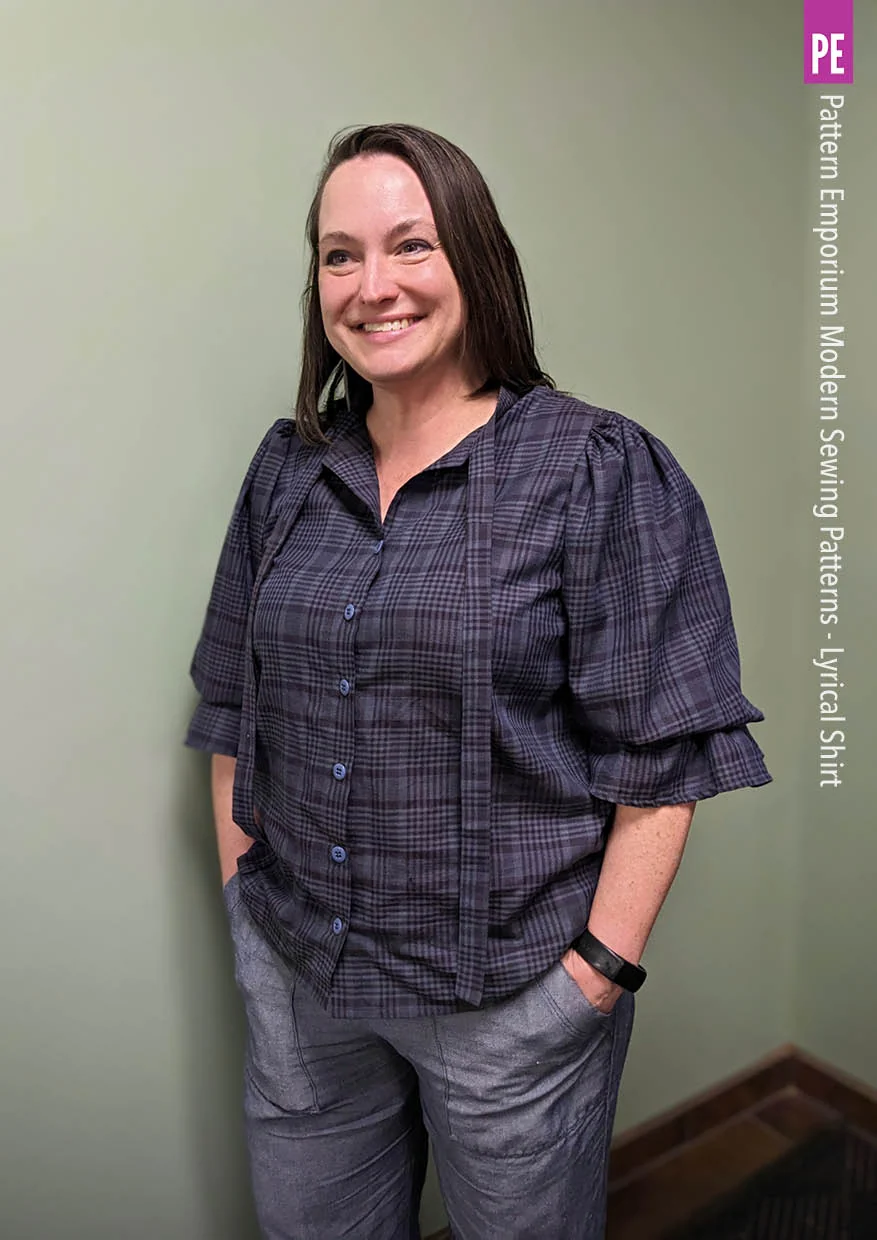 Lyrical Shirt | Tie Neck Shirt PDF Sewing Pattern - Image 72
