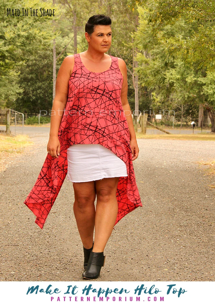 Make It Happen | Woven High-low Top PDF Sewing Pattern - Image 5