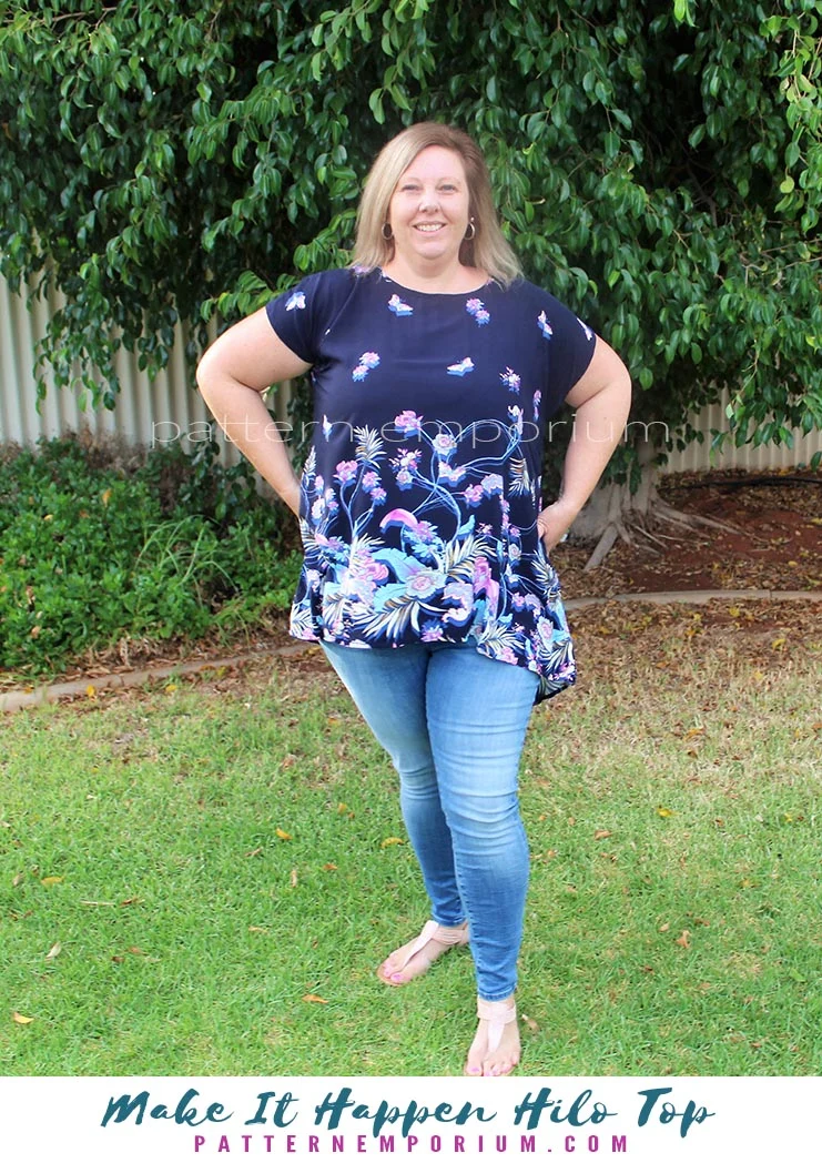 Make It Happen | Woven High-low Top PDF Sewing Pattern - Image 72