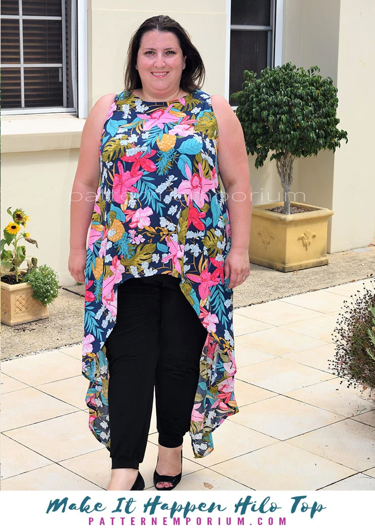 Make It Happen | Woven High-low Top PDF Sewing Pattern - Image 96