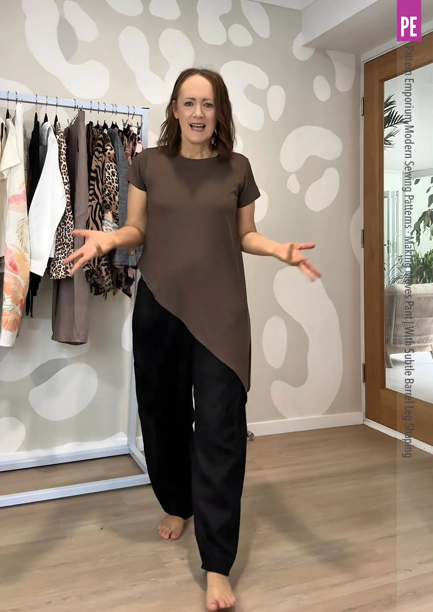 Making Moves Pants | With Subtle Barrel Leg Shaping PDF Sewing Pattern - Image 3