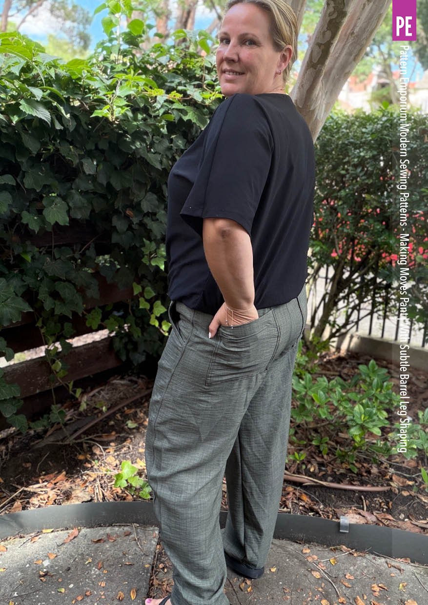 Making Moves Pants | With Subtle Barrel Leg Shaping PDF Sewing Pattern - Image 49