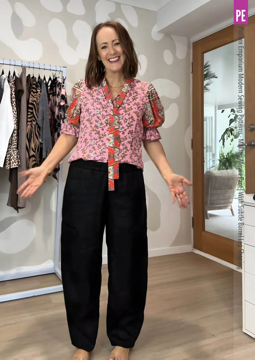 Making Moves Pants | With Subtle Barrel Leg Shaping PDF Sewing Pattern - Image 5
