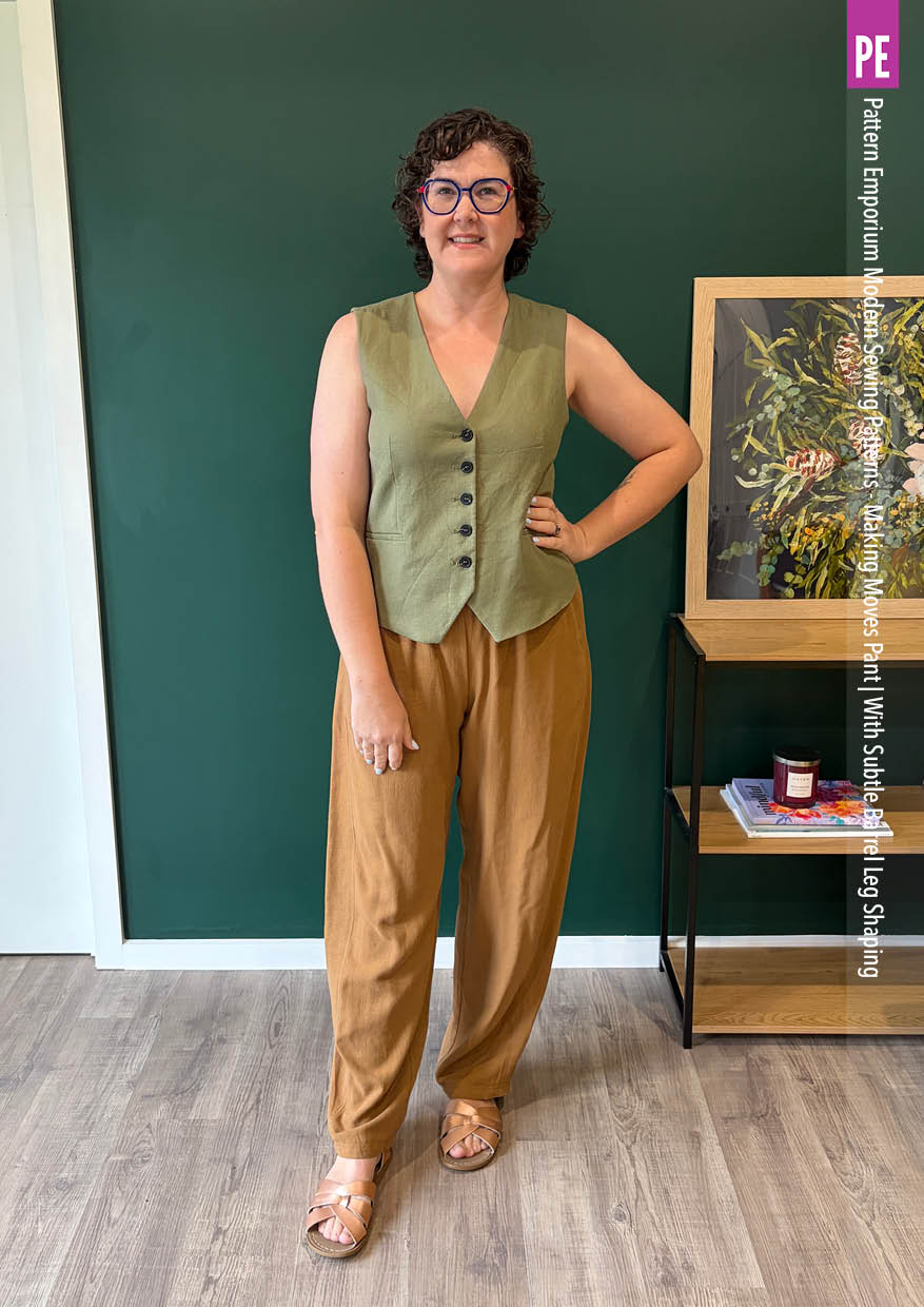 Making Moves Pants | With Subtle Barrel Leg Shaping PDF Sewing Pattern - Image 50