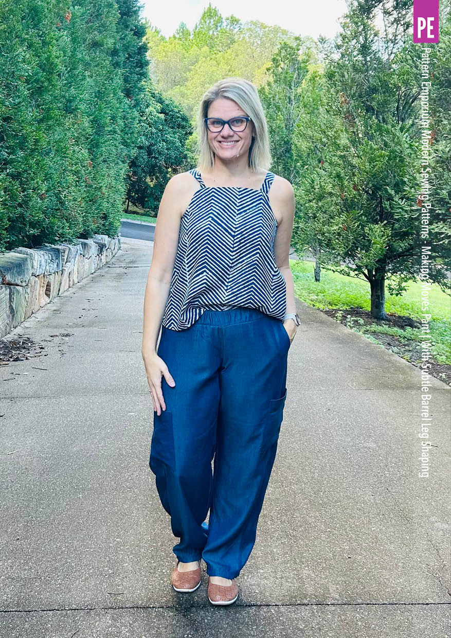 Making Moves Pants | With Subtle Barrel Leg Shaping PDF Sewing Pattern - Image 58