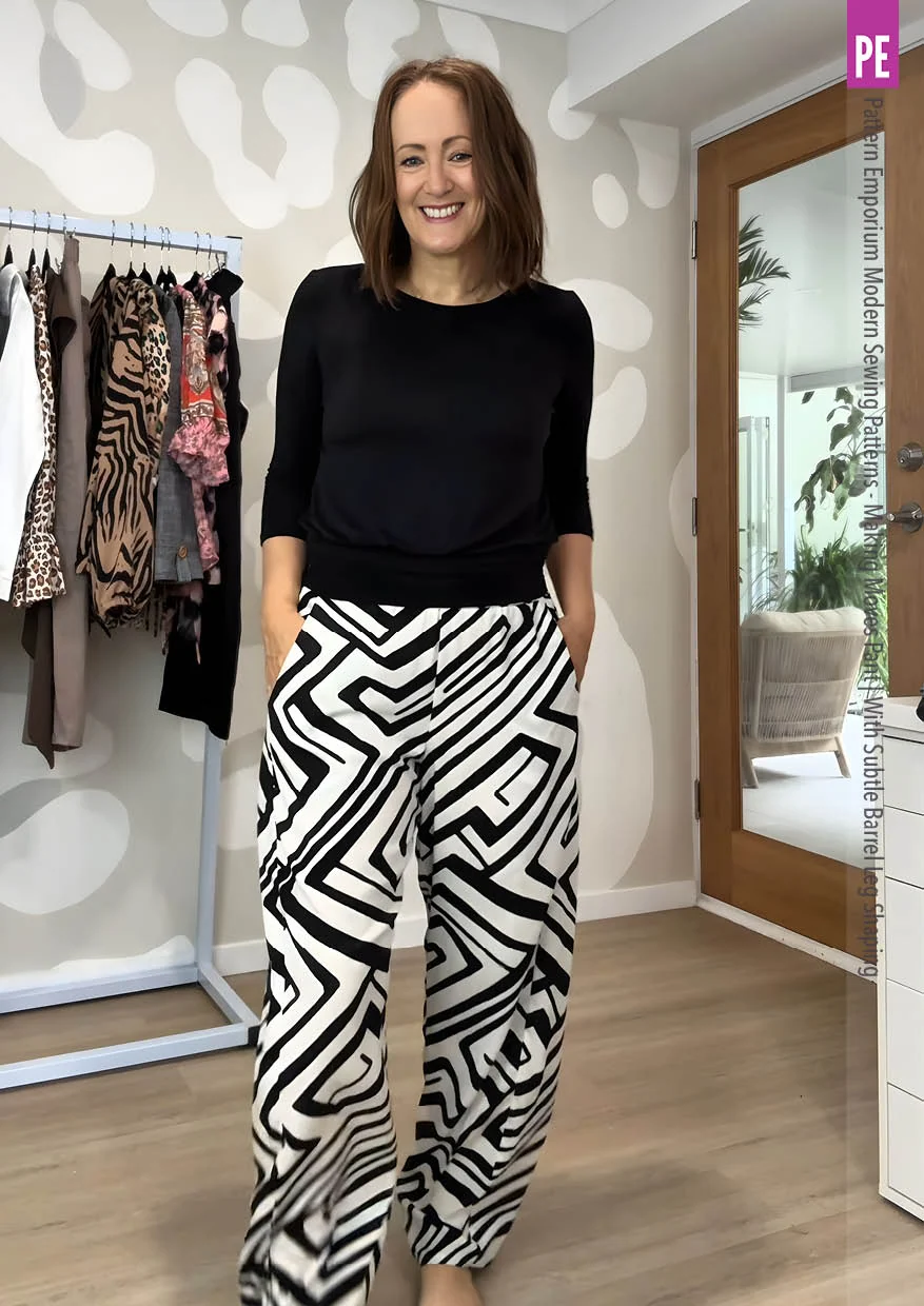 Making Moves Pants | With Subtle Barrel Leg Shaping PDF Sewing Pattern - Image 6