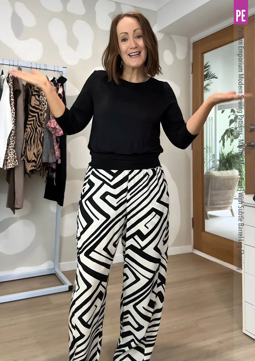 Making Moves Pants | With Subtle Barrel Leg Shaping PDF Sewing Pattern - Image 7