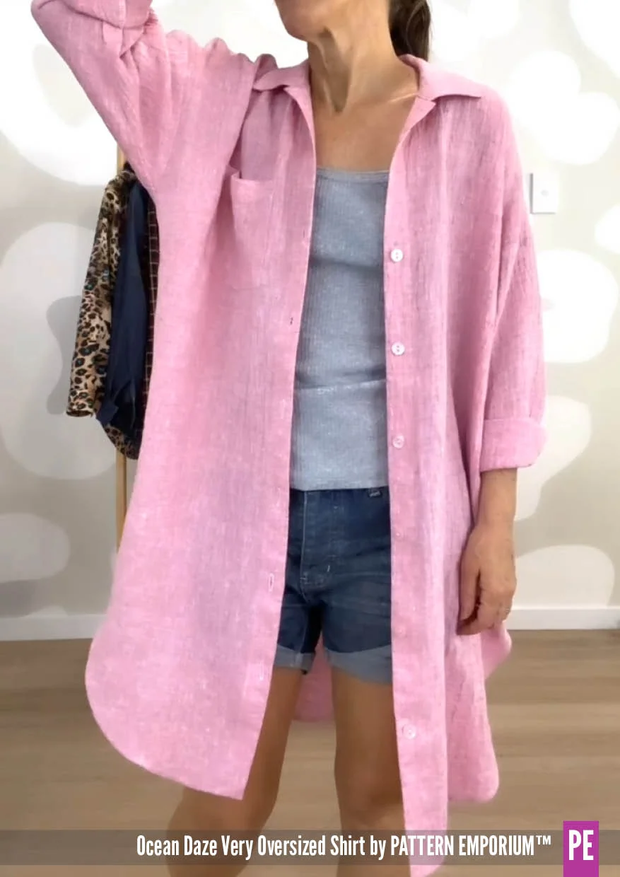 Ocean Daze | Very Oversized Shirt & Dress PDF Pattern - Image 13