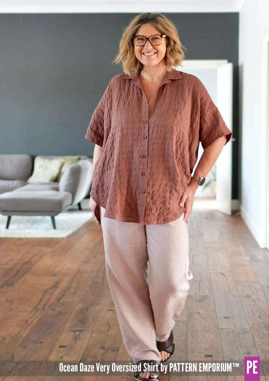 Ocean Daze | Very Oversized Shirt & Dress PDF Pattern - Image 3